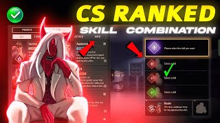 CS ranked Combination 2024  Best character combination in Free Fire  CS rank combination 2024 [upl. by Mckee]