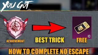 10 Free Premium Crate  How To Complete  No Escape  Achievement In Minutes  Best Trick  PUBGM [upl. by Dryden]