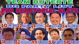 LIVE NOW MANILA BAY UPDATE TEAM DUTERTE PDP SENATORIAL SLATE BG PARTY LIST [upl. by Matusow]