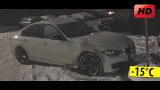 BMW F30 320d 15°C Cold start [upl. by Borg]