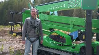 Walk Around with Leguan 225 Spider Lift  A GameChanger for Tree Care Construction and Rentals [upl. by Noraf]