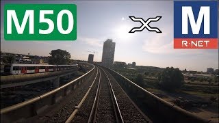 🚇 GVB Rnet Amsterdam Metrolijn 50 Cabinerit Isolatorweg  Gein Drivers view POV 2018 [upl. by Ladnyc]