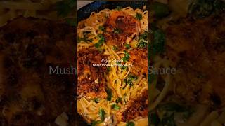 Cajun Salmon Mushroom Alfredo Pasta Anyone  fyp food foodislife foodie foodlover foodshorts [upl. by Valeria482]