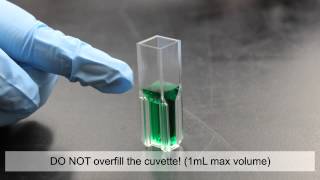 Proper placement of cuvette in a Beckman spectrophotometer [upl. by Mirak884]