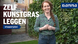 Kunstgras leggen in de tuin  GAMMA [upl. by Corey]