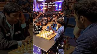 praggnanandhaa vs arjunerigaisi chess chessbaseindia shorts [upl. by Jaddan168]