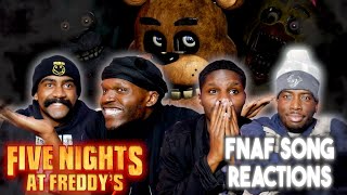 FNAF NOOBS REACTS TO FIVE NIGHTS AT FREDDYS Songs 13 BY The Living Tombstone [upl. by Aicella]