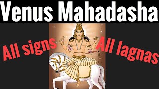 VENUS MAHADASHA Secrets of Venus 20 year period in your life Effects and Remedies [upl. by Petronille480]