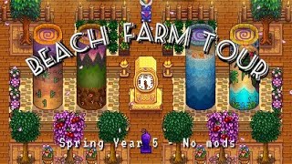 Beach Farm Tour  Stardew Valley [upl. by Gibeon607]