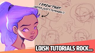 HeadFace Construction Process Tips What I Learned from Loish [upl. by Tenner453]