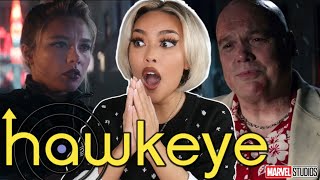 Clint VS Yelena Kate VS KINGPIN I cried  Hawkeye REACTION  Monica Catapusan [upl. by Kcirdneked]