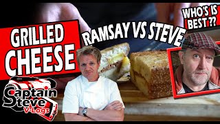 Grilled Cheese Sandwich Gordon Ramsay Vs Captain Steve  Bake Off   Fun Simple Cooking VLOG [upl. by Luther]