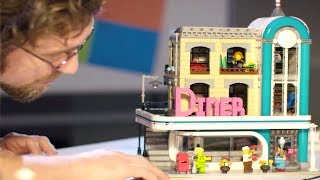 Downtown Diner Designer Video  LEGO Creator Expert  10260 [upl. by Chace]