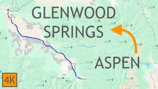 Aspen Colorado to Glenwood Springs Winter Scenic Drive  4K [upl. by Madancy]