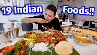 100 South Indian Food  GIANT 19 ITEMS THALI  Chettinad Tamil Nadu Crab Curry [upl. by Nalyak]