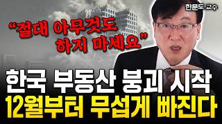 한국 부동산 폭락 결국 시작됐다 quot역대급 매물 폭탄 2025년 정말 무섭게 빠질 겁니다quot  한문도 교수 2부 집값전망 [upl. by Freed]