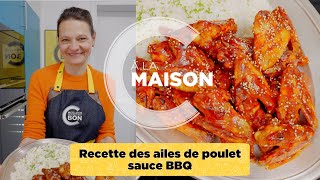 Recette des ailes de poulet sauce BBQ [upl. by Nnaeitak894]