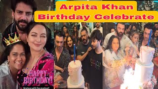 Arpita khan birthday celebration bharti singh 🎂  Arpita khan and Aayush sharma Celebrate 🎉 [upl. by Starinsky]