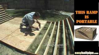 How to build a Halfpipe Step 4 PLYWOOD [upl. by Roper977]