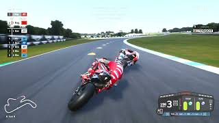 The Battle in Motogp Phillips Island Bagnaia Has to Push Hard Ducati Desmosedici to Win in This Race [upl. by Alikahs]