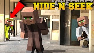 Minecraft VILLAGERS HIDE AND SEEK  Morph Hide And Seek  Modded MiniGame [upl. by Canty]