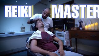 REIKI MASTER HEAD MASSAGE SLEEP THERAPY TO INDIAN BARBER RIZWAN  ASMR masaages to relax Anxiety [upl. by Ylram]