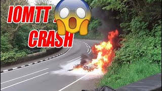 IOM TT Crash Fly by and Top Speed  Highlights [upl. by Patsis728]