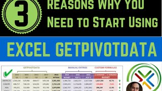 How to Create a Custom Report with Excel GETPIVOTDATA [upl. by Blondelle5]