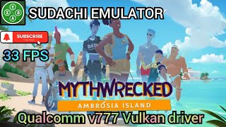 33 FPS playable  Mythwrecked Ambrosia Island  Sudachi emulator on android [upl. by Ynttirb555]