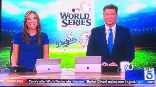 KTLA 5 News at 3pm “Celebrating the Dodgers” cold open November 1 2024 [upl. by Winfred676]