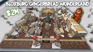 TOURING A BLOXBURG 2M GINGERBREAD TOWN AND 10TH ELF [upl. by Eenhpad332]