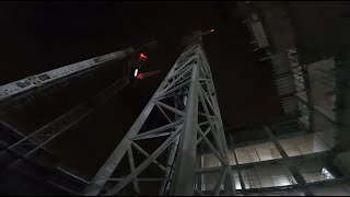 POV ILLEGALLY climbing a 100 METRE CRANE RAW head cam footage peaceful climb [upl. by Celtic]