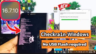 CheckRa1nWindows Jailbreak iOS 16710  iOS 15 got successful  No USB Flash PC required [upl. by Llekcor]