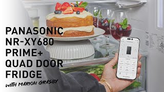 Panasonic NRXY680 PRIME Quad Door Fridge w Marion Grasby  Smart App [upl. by Atteve]