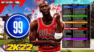 NBA 2K22 MICHAEL JORDAN BUILD  91 BADGE 66 DEMIGOD BUILD [upl. by Straub162]