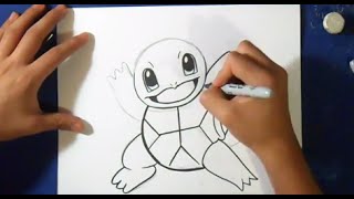 comment dessiner carapuce  Pokémon [upl. by Ytte]