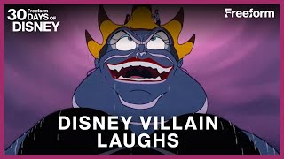 Top 7 Most Iconic Disney Villain Laughs  Freeform [upl. by Stanwood]