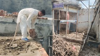 My Breeding Rabbit Setup got ruined by the Rain Rabbit Ka gar Barish wjah Se gir giya [upl. by Roath]