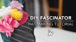 How to Make a Fascinator  Make your own headpiece this spring racing season  DIY Tutorial [upl. by Tisbe]