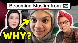 People converting to Islam because of Palestine [upl. by Manville927]