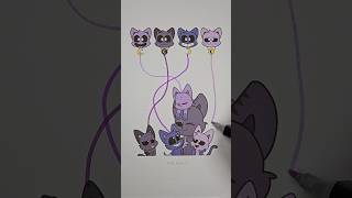 Catnaps color matching puzzle💜 shorts catnap viral art [upl. by Atinal]