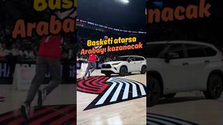 Basketi Atarsa Arabayı Kazanacak 🏀🚗 shorts [upl. by Enimassej]