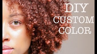 How To Get Custom Ginger Hair Color  Box Dye  Creme of Nature [upl. by Aihsenad]