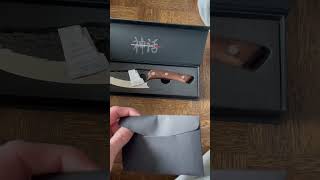 Beobachten Huusk Knife Unboxing Huusk unboxing Messerreview kitchenessential shorts [upl. by Rafaj899]