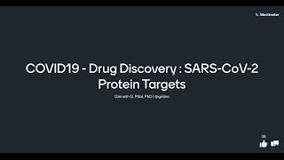 COVID19 Drug Discovery  SARS CoV 2 Protein Targets [upl. by Olpe760]