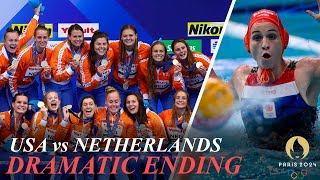 Water Polo USA vs Netherlands  Take Bronze as Winner Comes With One Second Left [upl. by Harima]