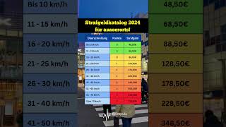 Unglaublich So hoch sind die neuen Strafgelder 2024 für außerorts 🚔💰verkehrssicherheit [upl. by Ariane963]