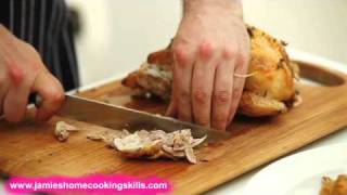 How to carve a chicken  Jamie Olivers Home Cooking Skills [upl. by Carter17]