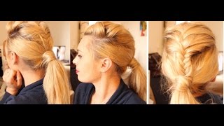 tuto tresse collée fastoche coiffure simple et efficace [upl. by Erihppas]