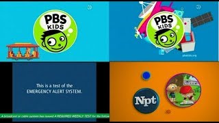 PBS Kids Program Break with EAS Required Weekly Test 2018 WNPTDT1 [upl. by Raseac]